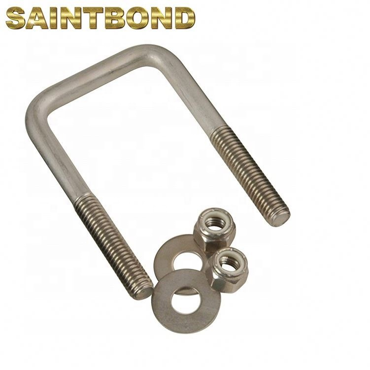 Brass Eye Tow U Shaped Metal Hooks Hook Bolt U-Shape Black Steel U-Hook