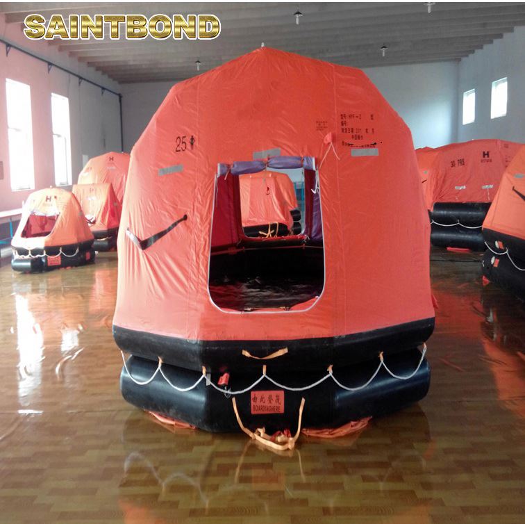 Marine Grade Certified Inflatable Self-righting Life Raft