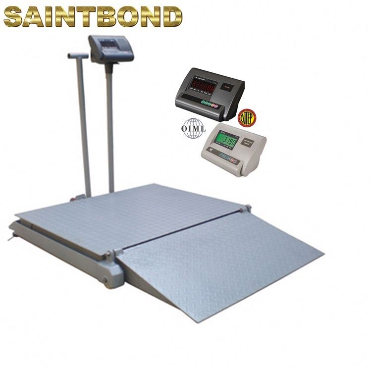 3ton Flooring Loadcell Balance 6mm Chequered Plate Weight 2000kg Digital Industrial Platform Weighing Floor Scale