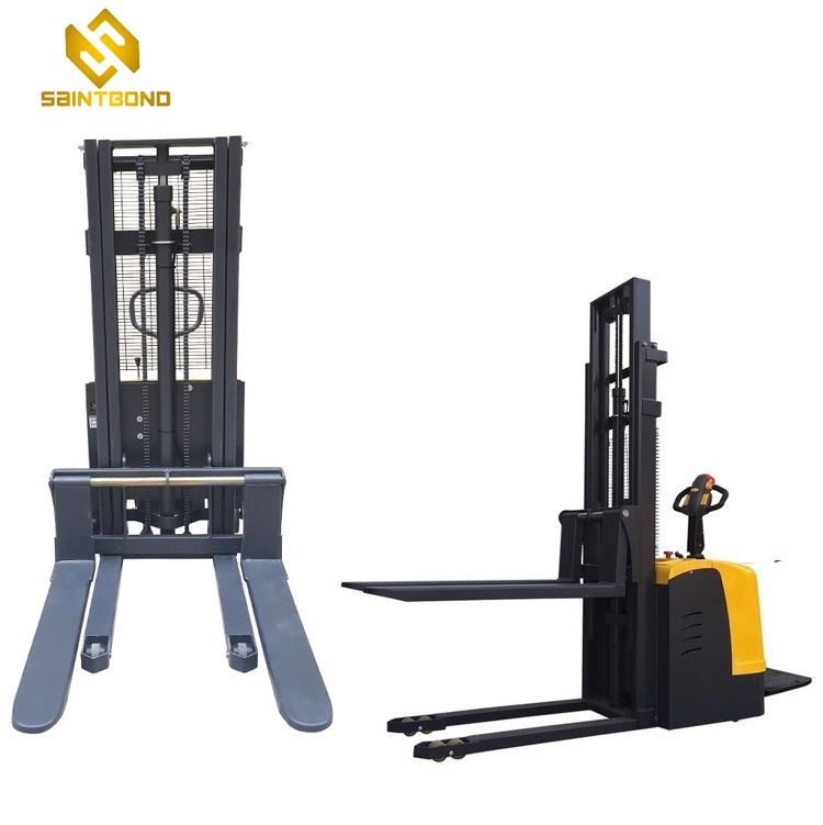 PSES01 Fork-Lift Truck Hydraulic Hand Power Electric Stacker Pallet Jack