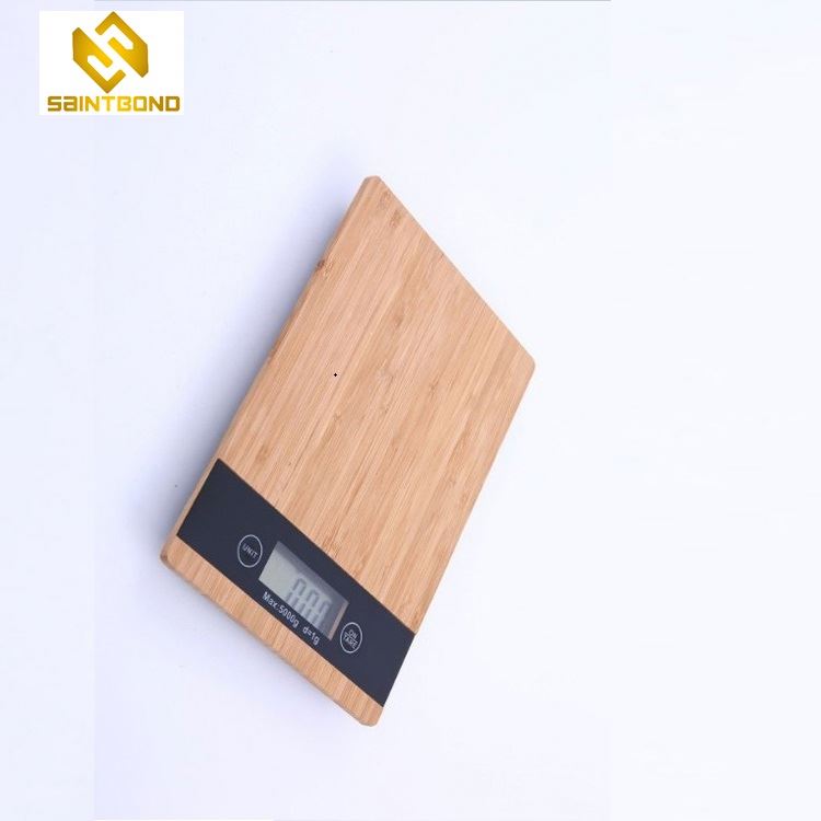PKS005 Lcd Backlight Bamboo Digital Kitchen Scale Food Scale With Platform 5kg