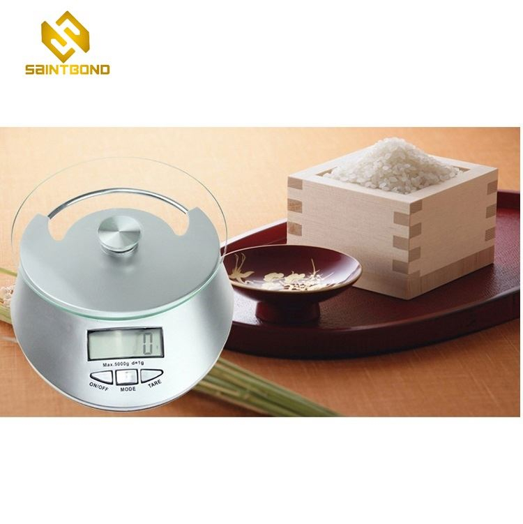 PKS011 New Health Food And Vegetables Weighing Kitchen Scales Tempered Glass And Abs Part Household Scale