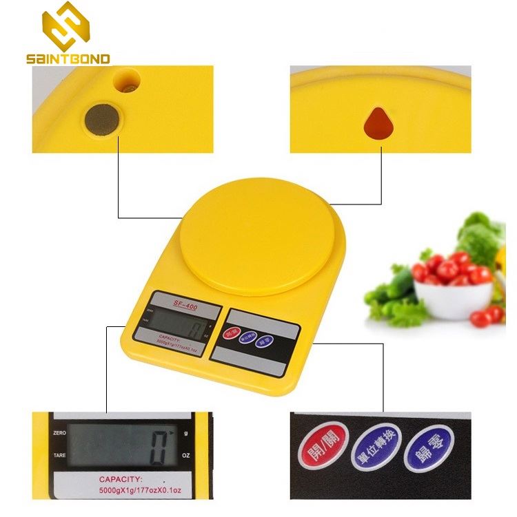 SF-400 Customized Wholesale Smart Food Weight, Electronic White Kitchen Scale