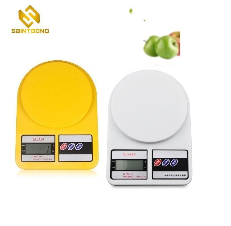 SF-400 10kg/1g Lcd Electronic Digital Kitchen Food Weight Scale Home Tool White