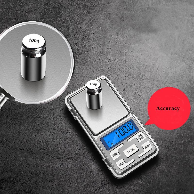 HC-1000B 500g /0.1g High Accuracy Pocket Scale, Mini Portable Digital Electronic Jewelry Scale Weigh Balance