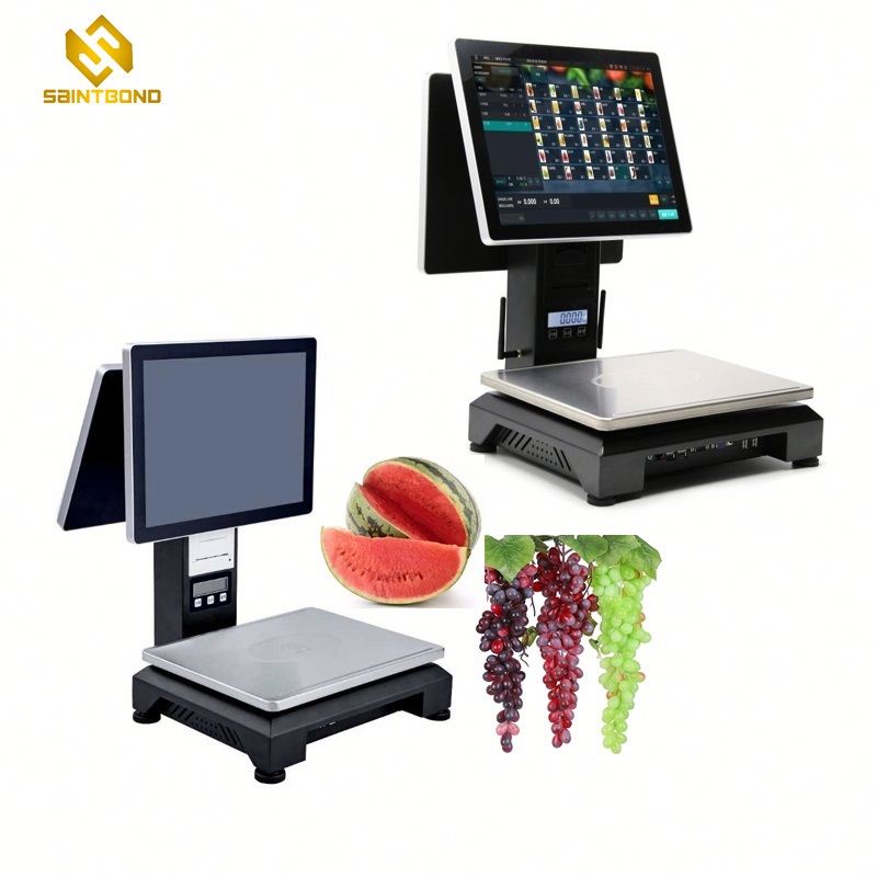 PCC01 Dual Screen Display 15" Ture Flat Capacity Touch Pos Machine