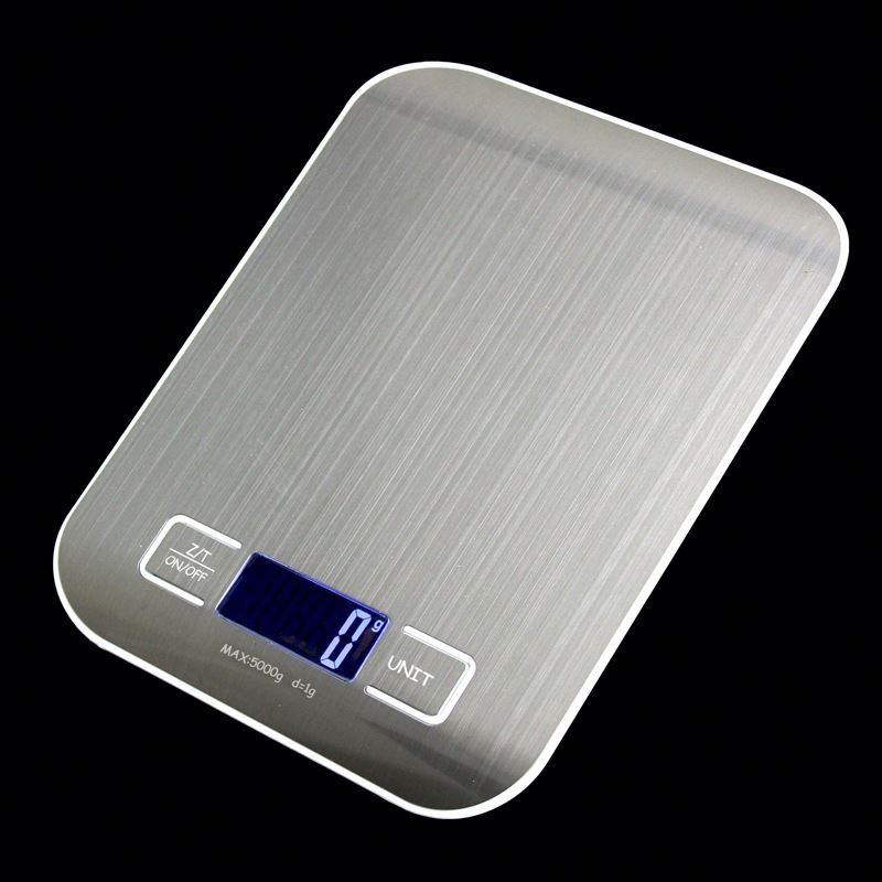 PKS001 Best Selling Electronic Digital Kitchen Scale, Silvery Platform Lcd Display Weight Food