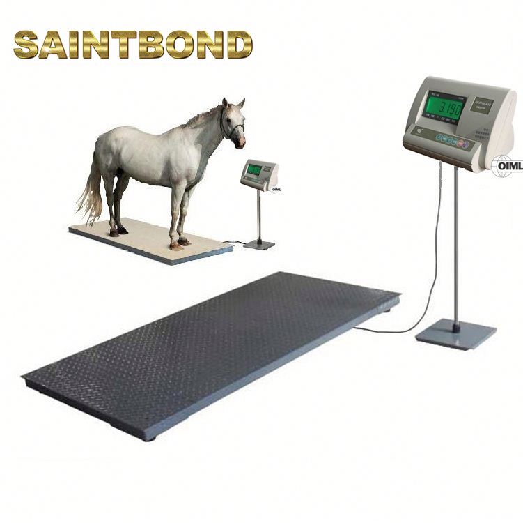 Great Durability Sheep Horse Weighing Scale Stainless Steel Platform And Rubber Mat Dog Scales