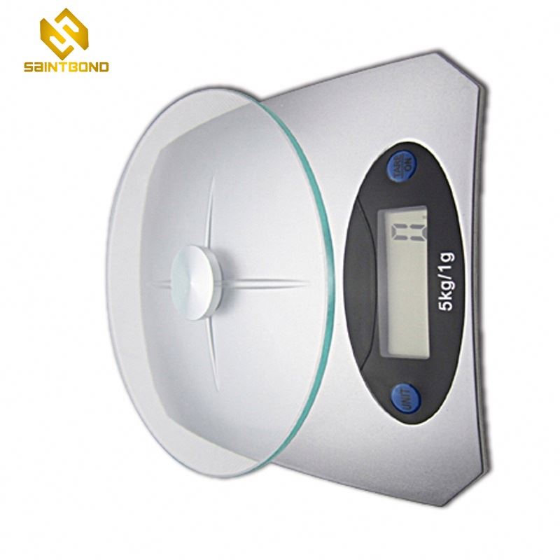 PKS010 5kg/1g Digital Electronic Food Kitchen Weighting Scale Ultra-Thin Multifunction Cooking Weight Scale With Glass