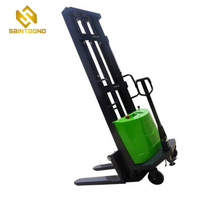 DYC Semi-electric Stacker 1000kgs 1ton 2200lbs Capacity Battery Stacker Lift Height 3m