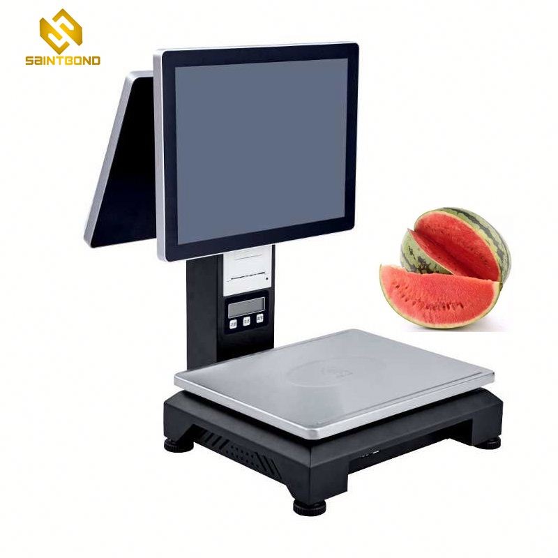 PCC01 Win-dows 7 Dual Screen PCAP Restaurant POS System All In One Touch Screen POS Cashier POS