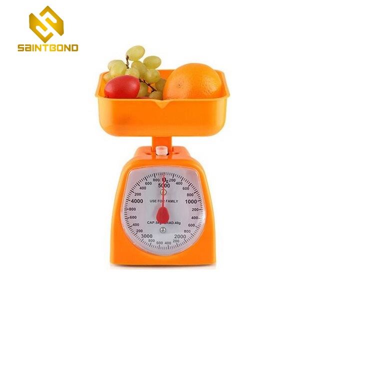 KCA Square Plate Mechanical Kitchen Food Scale Yellow/Green/Red/White Color Household Scales