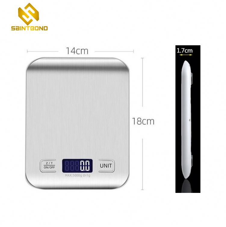 PKS001 Best Selling Electronic Digital Kitchen Scale, Silvery Platform Lcd Display Weight Food